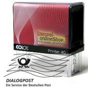 Colop Printer 40 (mit Shop-Logo) mit Fertigtext 'Dialogpost' (national)